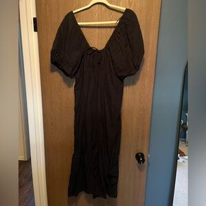 Free People Black Flowy Dress